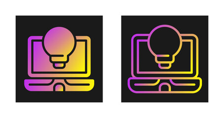 Sticker - Laptop Vector Icon