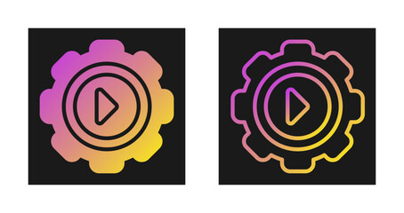 Wall Mural - Gear Vector Icon