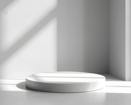 Clean White Background for Minimalist Product Presentation Concept