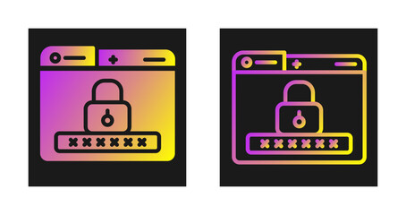 Sticker - Password Vector Icon