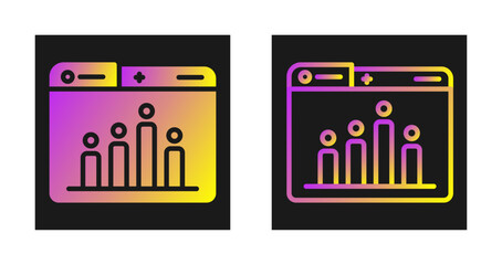 Sticker - Graph Vector Icon