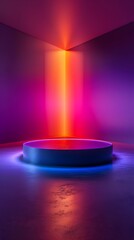 Poster - neon gradient background for captivating product display and promotion