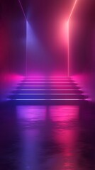 Poster - Vibrant Neon Gradient Background for Premium Product Displays and Concepts