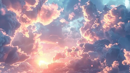 Wall Mural - Background sky