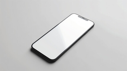 Poster - A person is holding a phone with a white screen. The phone is in a hand and the person is looking at it