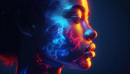 Canvas Print - fire and smoke