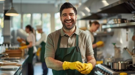 The Chef in Restaurant Kitchen