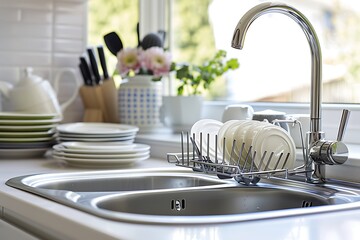 kitchen sink in a kitchen