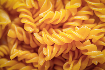 Canvas Print - Dry Fusilli - popular italian pasta