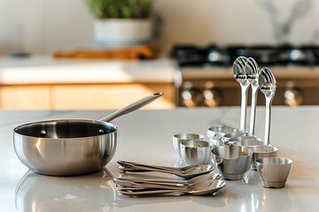 fork and spoon on table