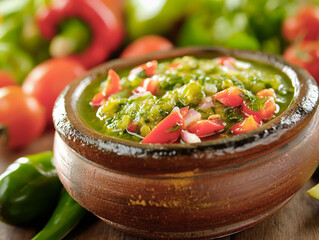 Poster - Salsa Verde, Green sauce - popular italian delicasy