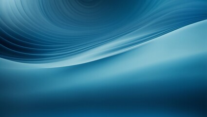 Poster - Abstract Blue Swirl: A minimalist digital artwork featuring a mesmerizing blue swirl with subtle gradients, creating a sense of depth and movement. Perfect for website backgrounds, tech presentations,