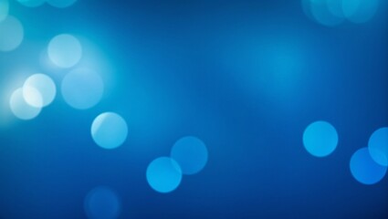 Poster - abstract blue bokeh background: a serene and ethereal blue background with soft, glowing bokeh light