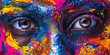 © Lila Patel - A Passionate Palette: A palette of vibrant colors, splashed across a canvas, representing different emotions of love