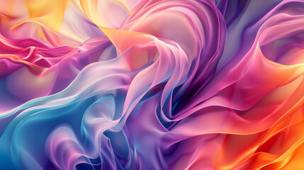 Wall Mural - A colorful, swirling background with a blue line in the middle