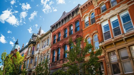 Wall Mural - Real estate investment in historic properties can offer unique opportunities. Restoring and preserving historic buildings can attract niche tenants and buyers.