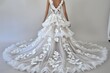 © Leo Rohmann - Elegant bridal gown with intricate details symbolizing beauty sophistication and tradition in a classic wedding setting