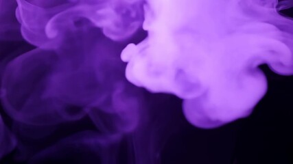 Poster - Ethereal purple smoke swirling against dark background late at night