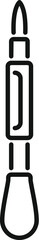 Poster - Simple screwdriver bit icon showing tool for repairing