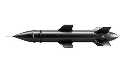 Military rocket transparent background