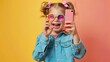 © Ketanoff - Smiling little girl portrait with smartphone.