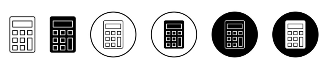 Wall Mural - Calculator icon set