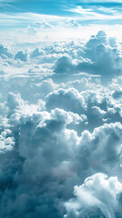 Sticker - Expansive Aerial View of Cloud Cover from Above  