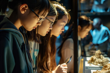 Sticker - Students Engaged in Outdoor Field Trip