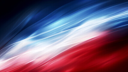 Wall Mural - Abstract flag background banner with red white and blue colors, silk texture, waving in wind.