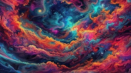 Canvas Print - abstract background with space