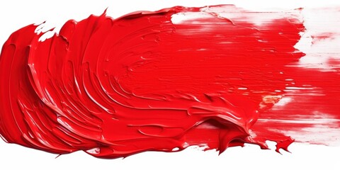 Poster - Abstract Red Paint Stroke