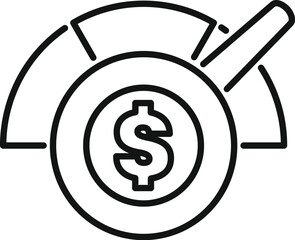 Poster - magnifying glass is focusing on a dollar sign, indicating the importance of tracking and analyzing f