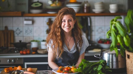 food blogger promoting healthy recipe ideas