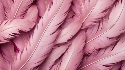 Wall Mural - pink feather texture abstract background art design