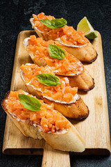 Wall Mural - canape with fish and caviar