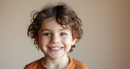 The Cheerful Child Smiling