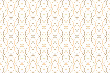 Wall Mural - luxury ornamental seamless ogee pattern with golden wavy line. oriental geometric repeat background 