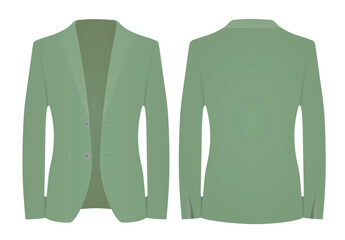 Sticker - Green business tuxedo. vector illustration