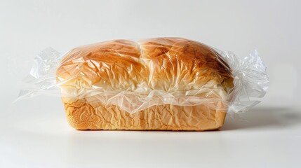 Aufkleber - Yeast free bread in plastic bag on white background