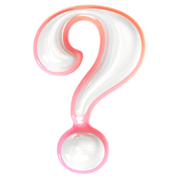 Question Mark 3D Rendering