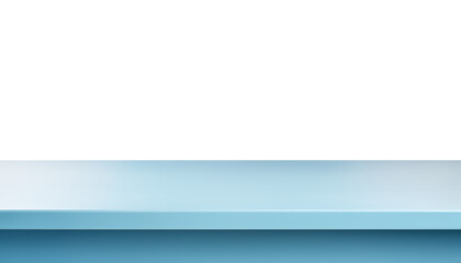 Wall Mural - blue table isolated on transparent background cutout