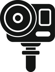 Poster - modern action camera capturing extreme sports moments, technology for capturing memories