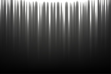 Wall Mural - white silver light vertical lines on black background. glowing abstract futuristic shiny pattern. br