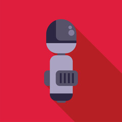 Poster - Modern wireless microphone with a sleek design, perfect for podcasting, streaming, and recording high quality audio