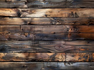 Wall Mural - Rustic Wooden Plank Background for Organic and Natural Product Display