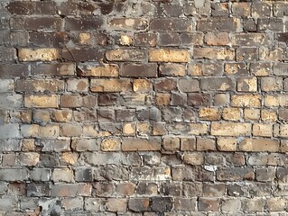 Wall Mural - Classic Textured Brick Wall Background for Urban Product Mockups with Ample Copy Space