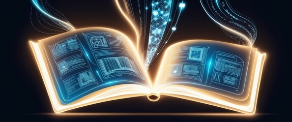 Aufkleber - Digital Knowledge Transfer from an Open Book