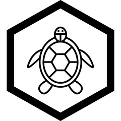 Sticker - Turtle Icon Design