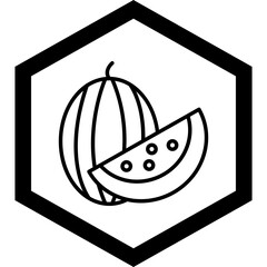 Sticker - Watermelon Icon Design