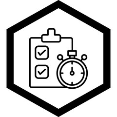 Canvas Print - Project Deadline Icon Design